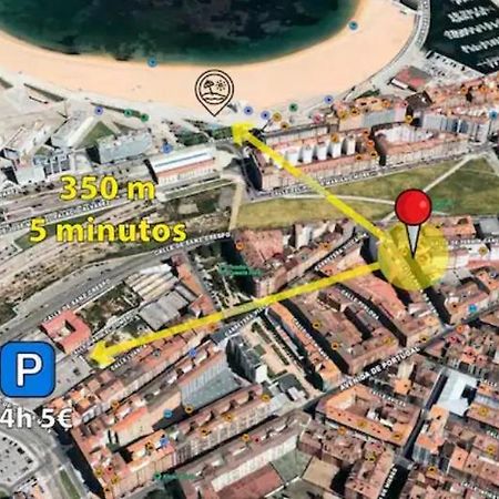 Апартаменты El Trasgu De Laviada A 300M Playa, Puerto, Acuario Хихон Экстерьер фото